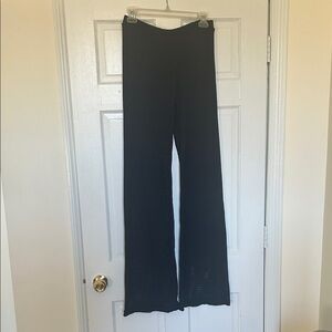 Jarbo Black Wide Leg Open Weave Cover Up Pants